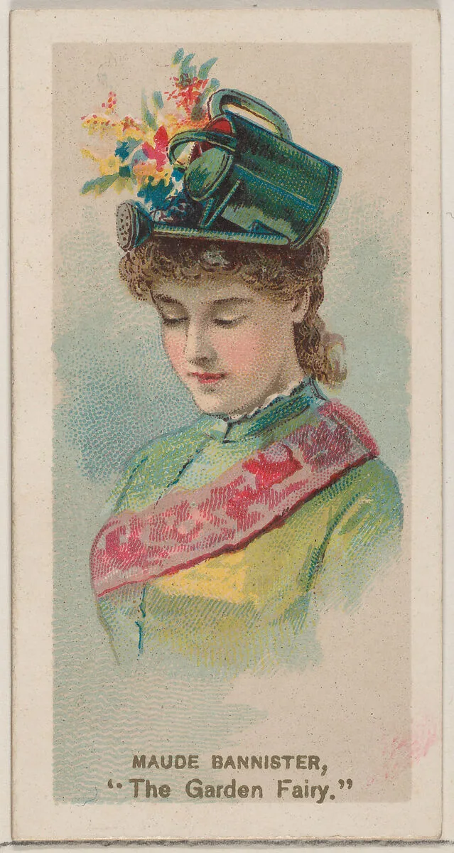 Maude Bannister as "The Garden Fairy," from the series Fancy Dress Ball Costumes (N73) for Duke brand cigarettes — W. Duke, Sons & Co.|Knapp & Company
