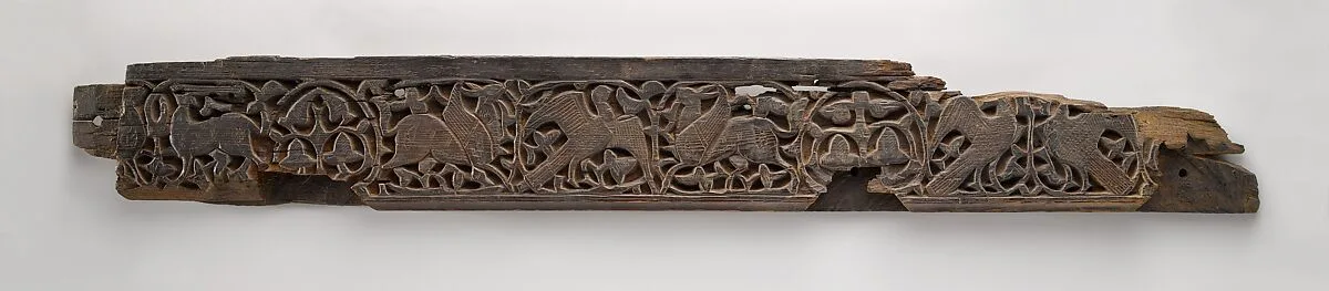 Panel with Birds, Griffins, and Animals — Unknown