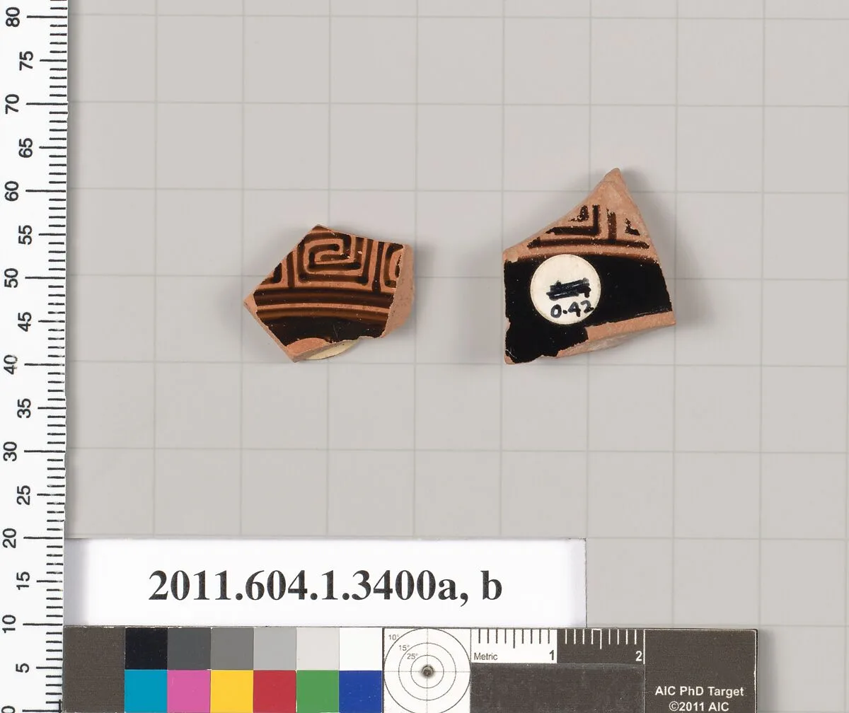 Terracotta fragments of kylikes (drinking cups) — Unknown