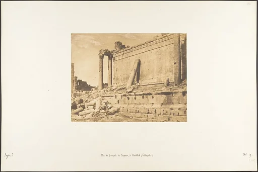 Vue du Temple de Jupiter, à Baâlbek (Héliopolis)
