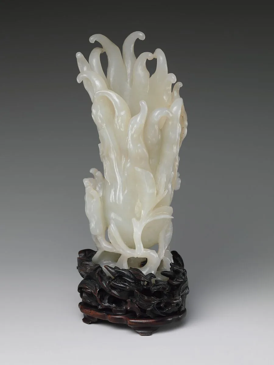 清 玉雕佛手花插|Buddha’s hand — Unknown