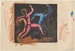 Two dancing figures (possibly a circus scene) — Carlos Orozco Romero