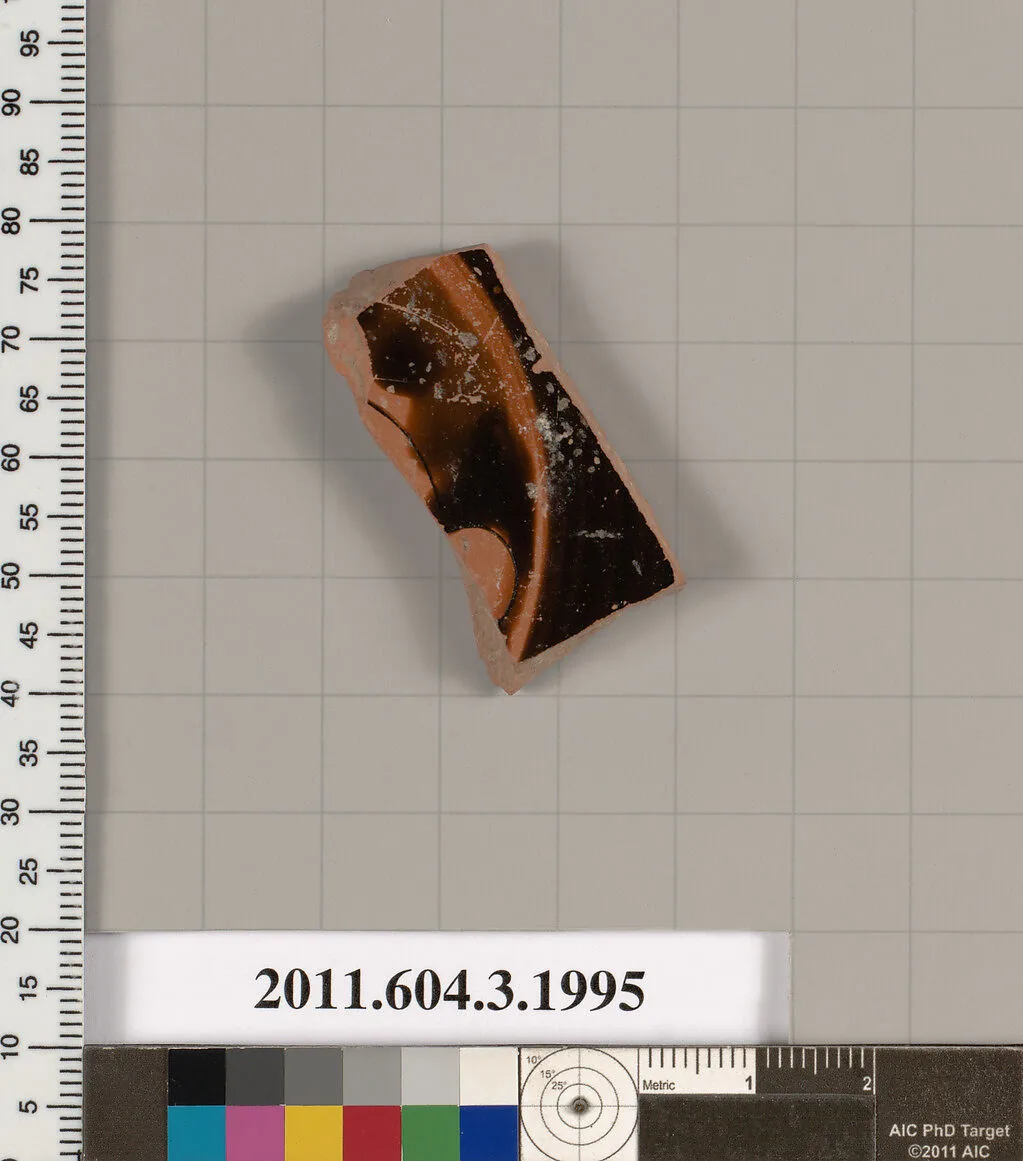 Terracotta fragment of a kylix (drinking cup) — Unknown
