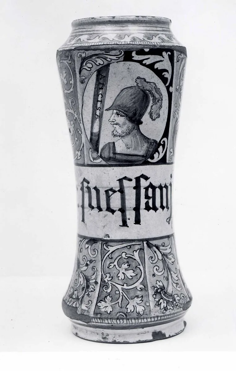 Apothecary jar (albarello) — Unknown