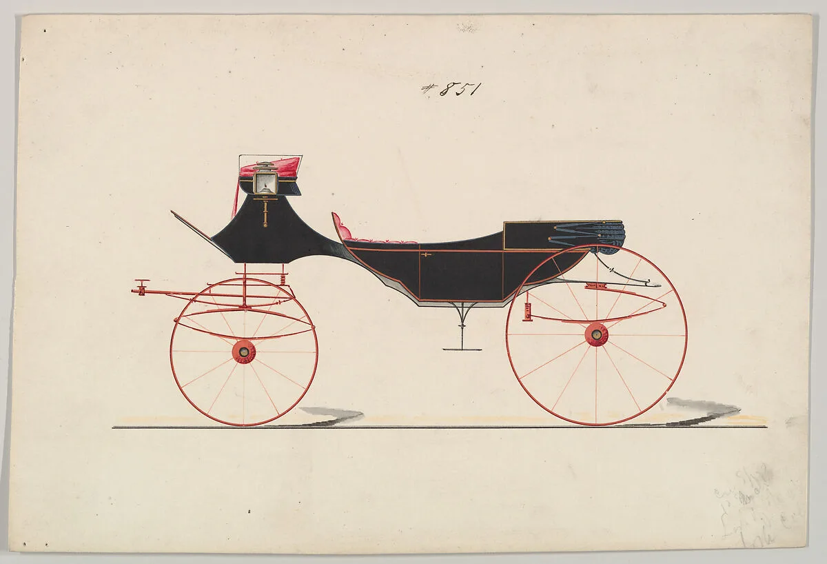 Design for Vis-à-vis/ Caleche, no. 851 — Brewster & Co.