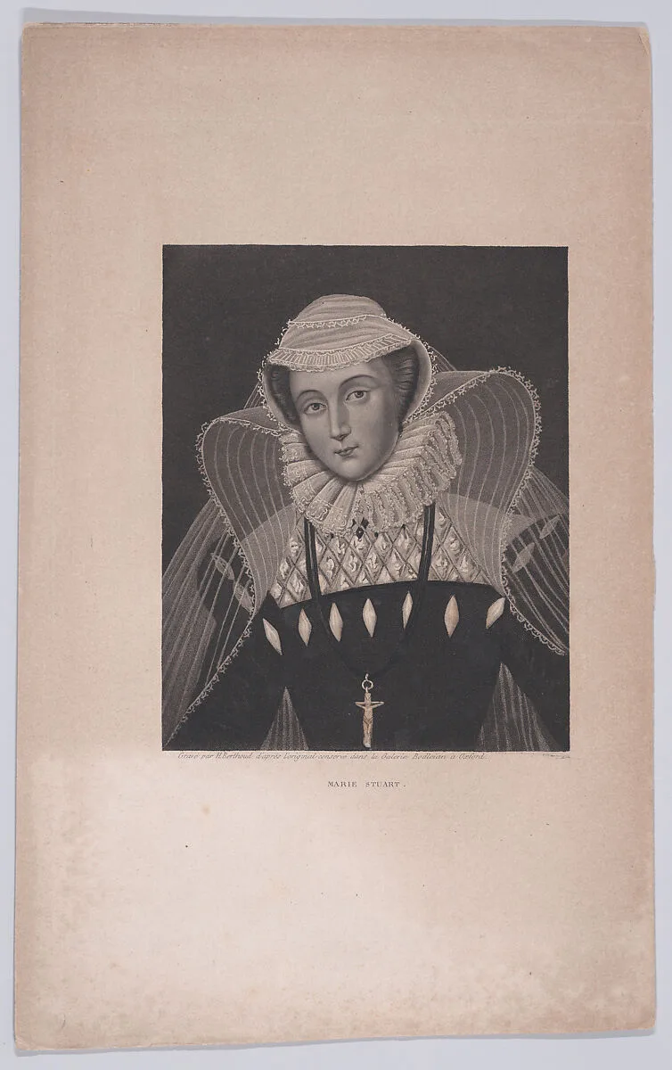 Mary, Queen of Scots (from "Les Fleurs de la morale en action: ou Recueil d'anecdotes, propres à former le couer et l'esprit des jeunes gens," page 247) — Mary, Queen of Scots|Henry Berthoud