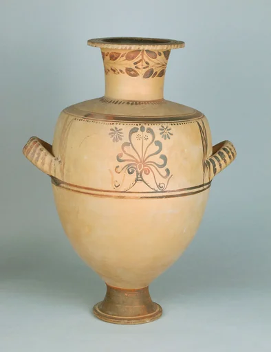 Terracotta Hadra hydria (water jar)