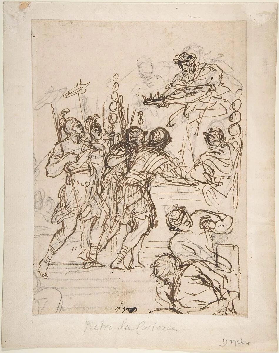 Study for the Age of Bronze — Pietro da Cortona (Pietro Berrettini)