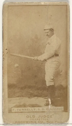 Francis John "Frank" Fennelly, Shortstop, Cincinnati, from the Old Judge series (N172) for Old Judge Cigarettes
