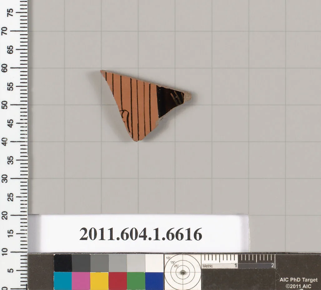 Terracotta fragment of a kylix (drinking cup) — Unknown