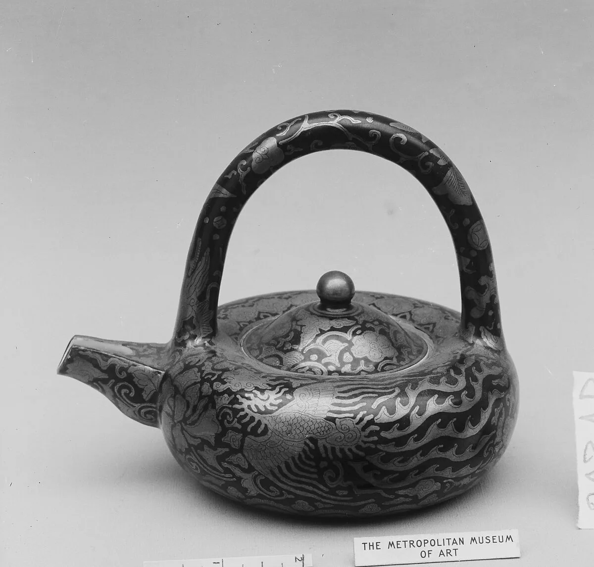 永樂保全作 金襴手鳳凰吉祥文銚子|Sake Ewer (Chōshi) with Phoenixes and Auspicious Patterns — Eiraku Hozen