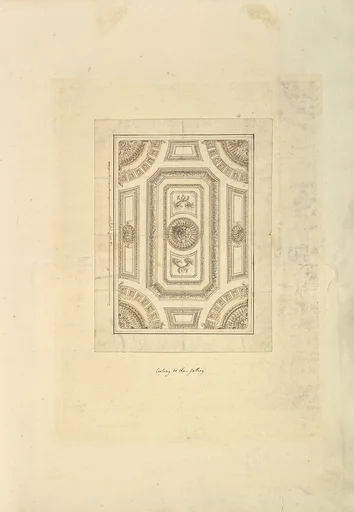 Ceiling to the Gallery, Houghton Hall, Norfolk