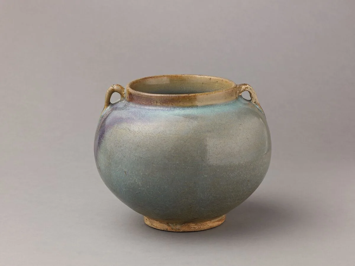 Two-eared jar, Jun ware — Chinese