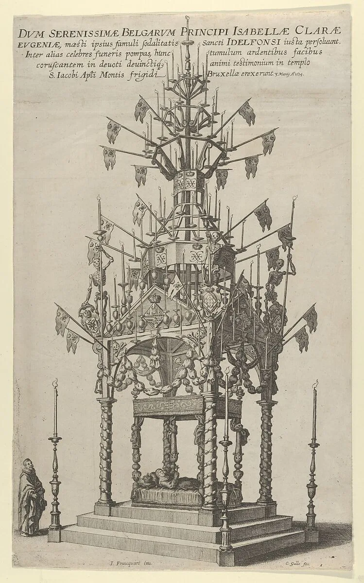 Catafalque for Isabella Clara — Cornelis Galle I|Jacques Francquart