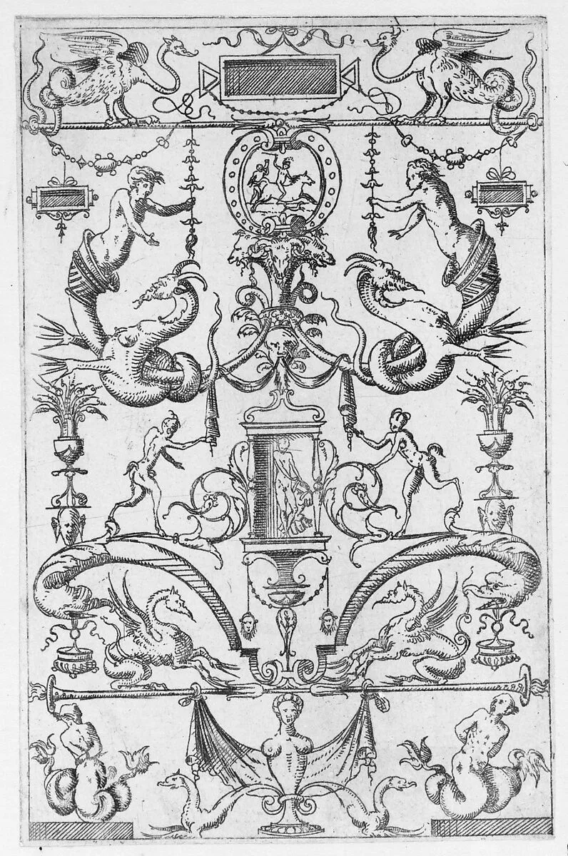 Grotesque Panel — Jacques Androuet Du Cerceau