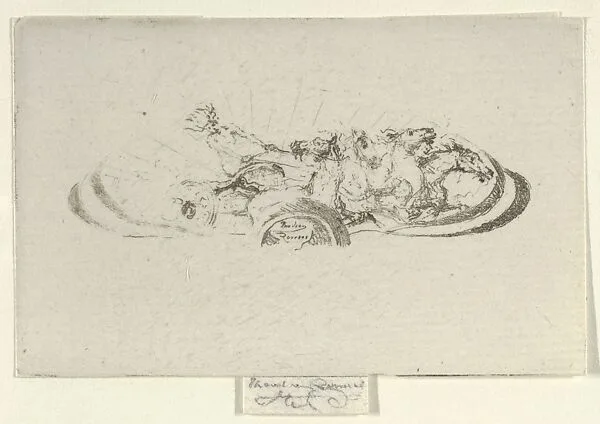Phaeton, Study for Decoration of a Frame — Théodore Roussel