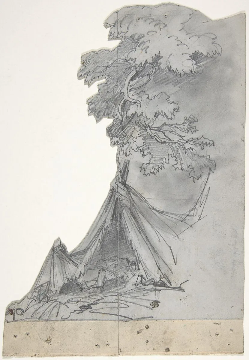 Design for a Stage Set at the Opéra, Paris — Eugène Cicéri