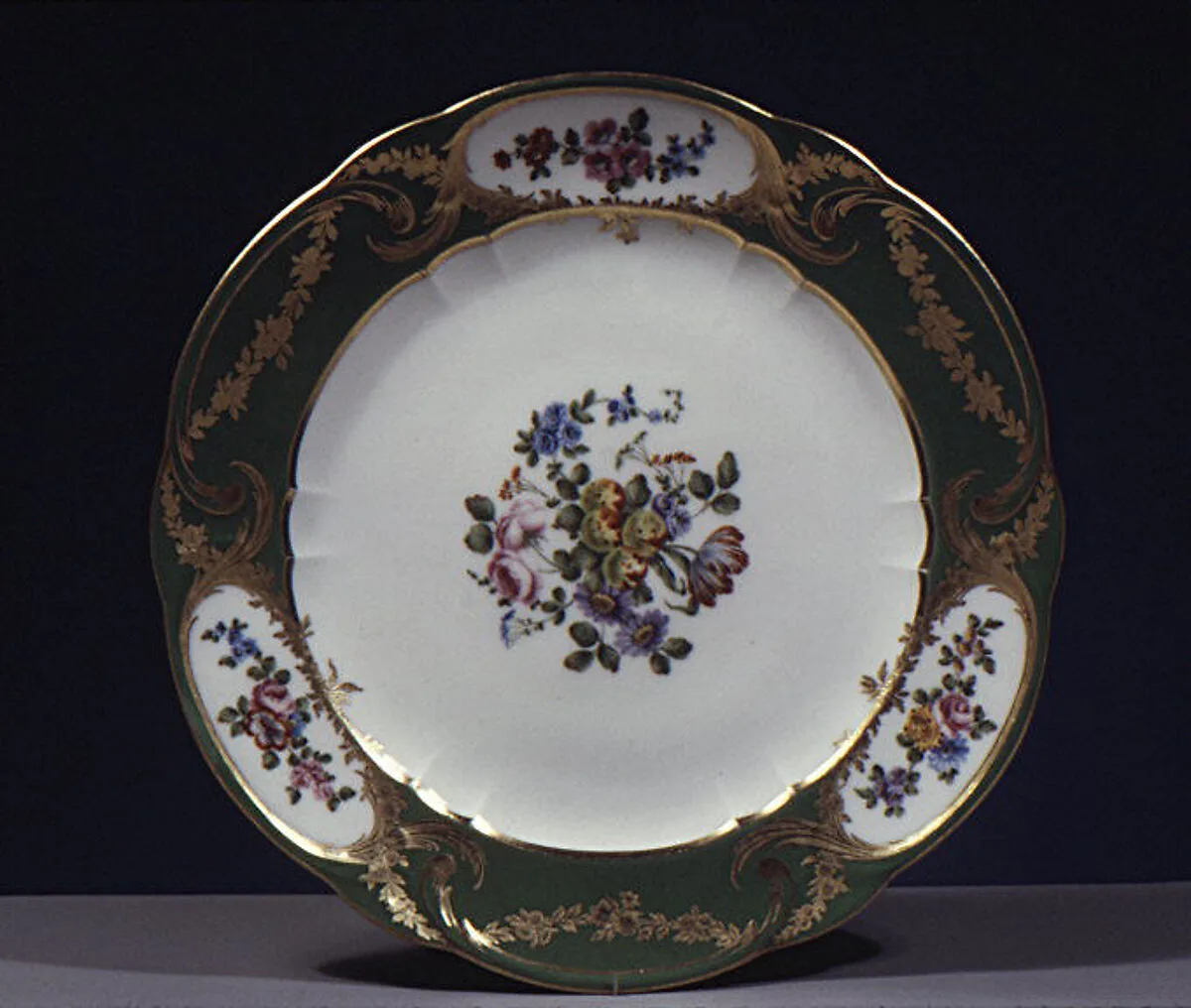 Plate (assiette à palmes) (1 of 102) (part of a service) — Sèvres Manufactory|Guillaume Noël