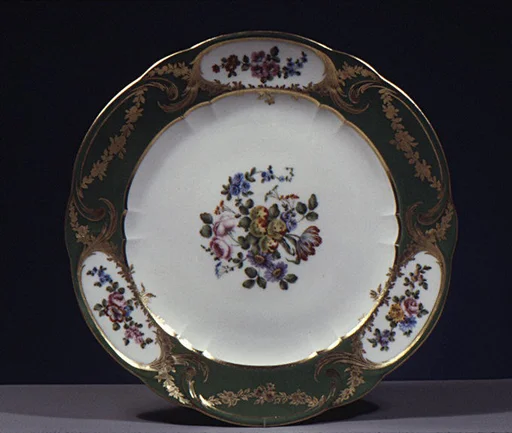 Plate (assiette à palmes) (1 of 102) (part of a service)