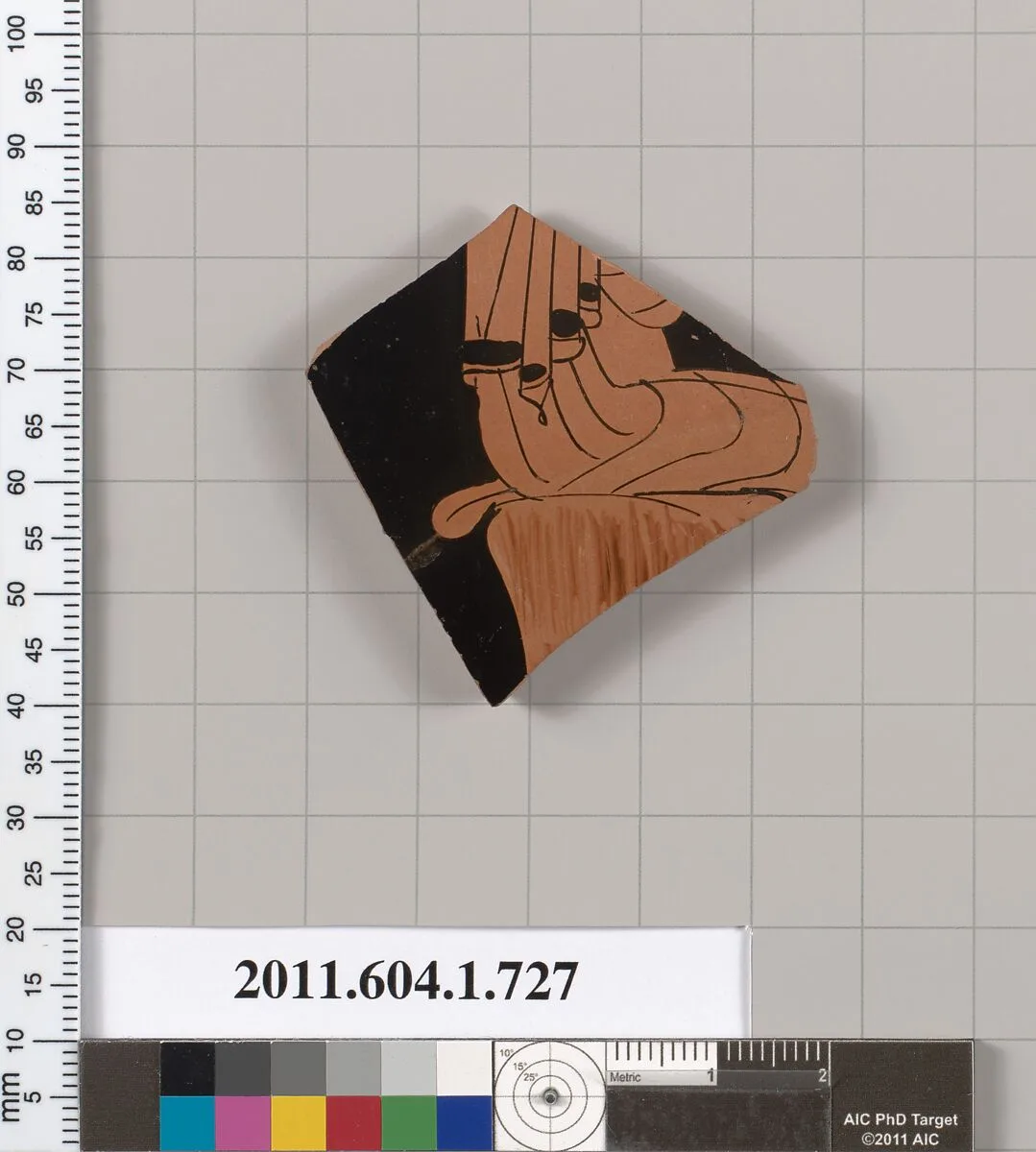 Terracotta fragment of a kylix (drinking cup) — Unknown