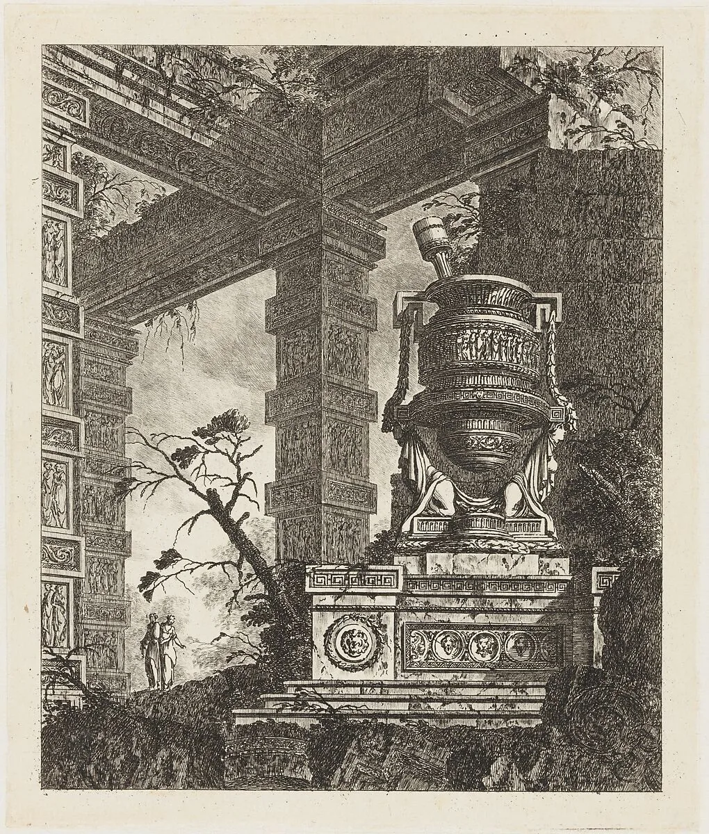 Collection of Different Subjects of Vases, Tombs, Ruins and Fountains... — Jean Laurent Legeay|Chez Huquier