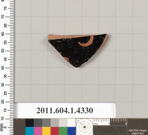 Terracotta fragment of a kylix (drinking cup)
