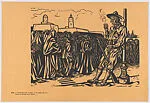 Plate 45: the begining of the American intervention on 21 April 1914, from the portfolio 'Estampas de la revolución Mexicana' (prints of the Mexican Revolution) — Taller de Gráfica Popular|Fernando Castro Pacheco