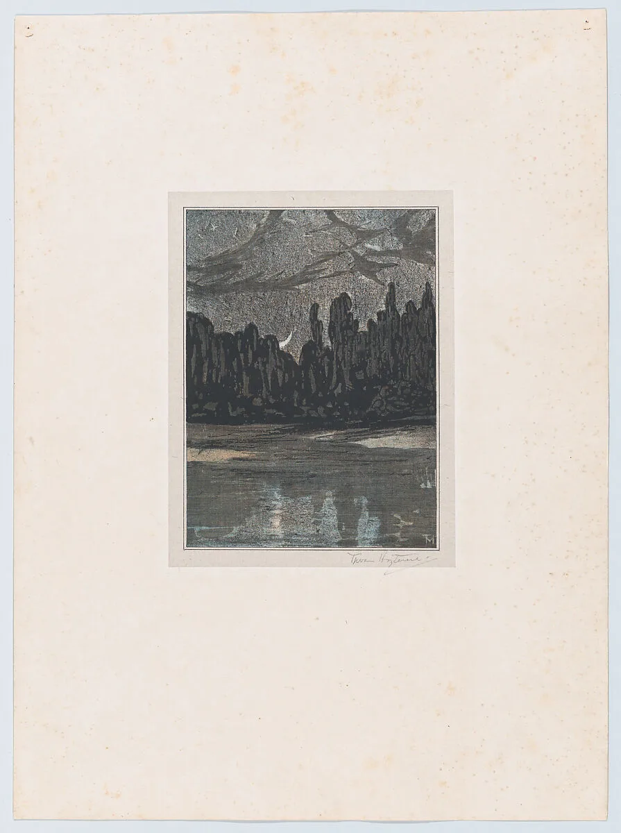 Migratory Birds on a Moonlit Night — Theodorus van Hoytema