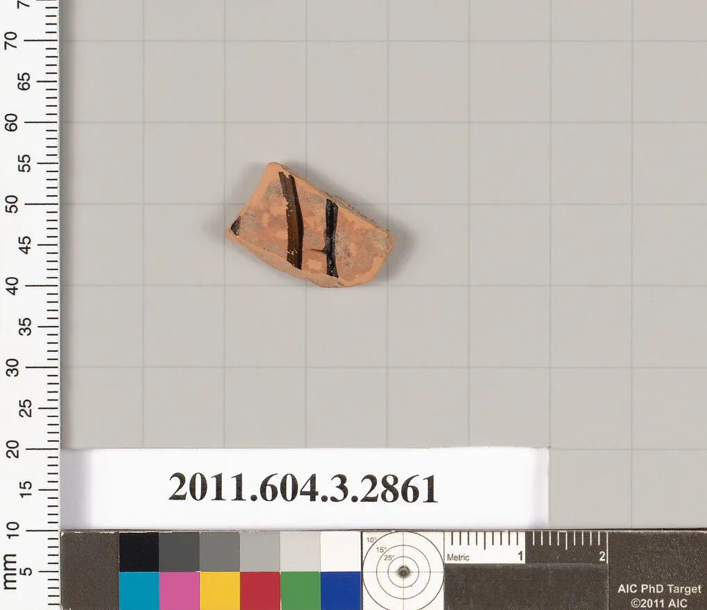 Terracotta fragment of a closed shape — Unknown
