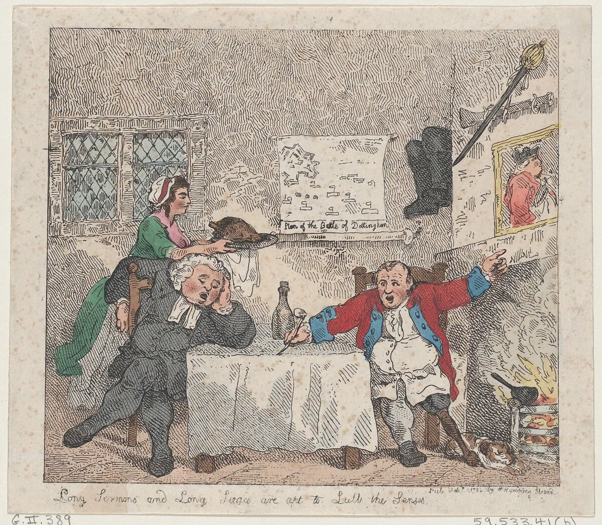 Long Sermons and Long Sieges are apt to Lull the Senses — Thomas Rowlandson|William Humphrey