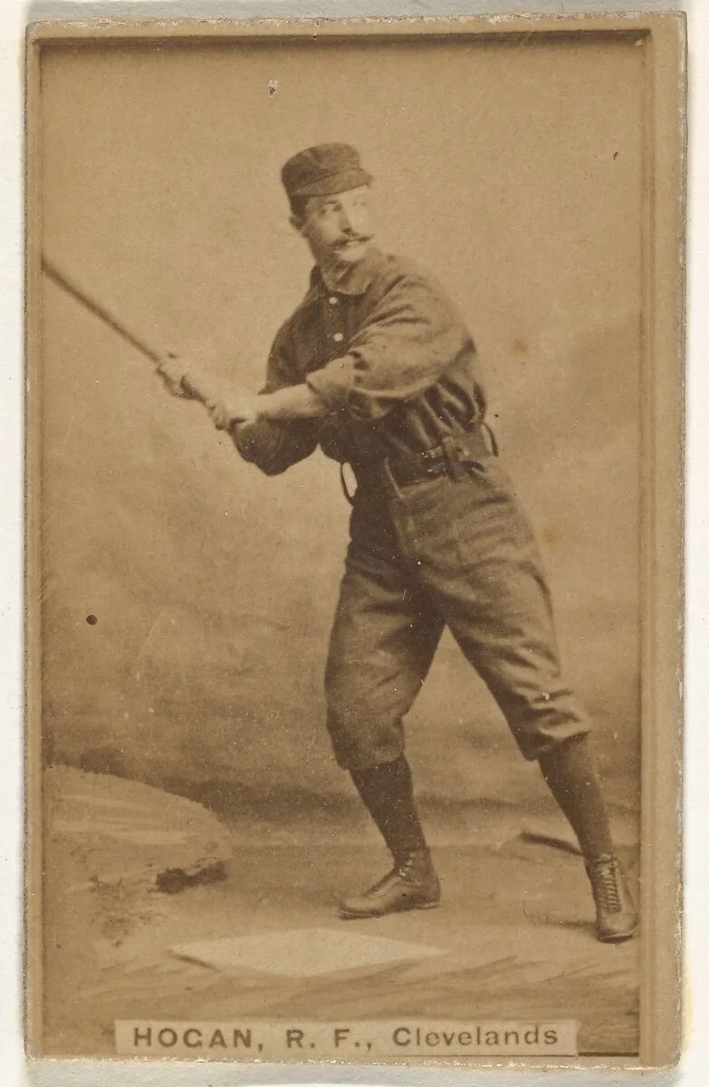 Mortimer Edward Hogan, Right Field, Cleveland, from the Old Judge series (N172) for Old Judge Cigarettes — Goodwin & Company