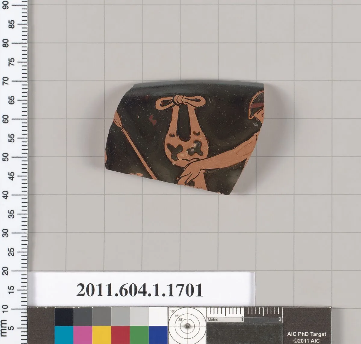 Terracotta rim fragment of a kylix (drinking cup) — Unknown