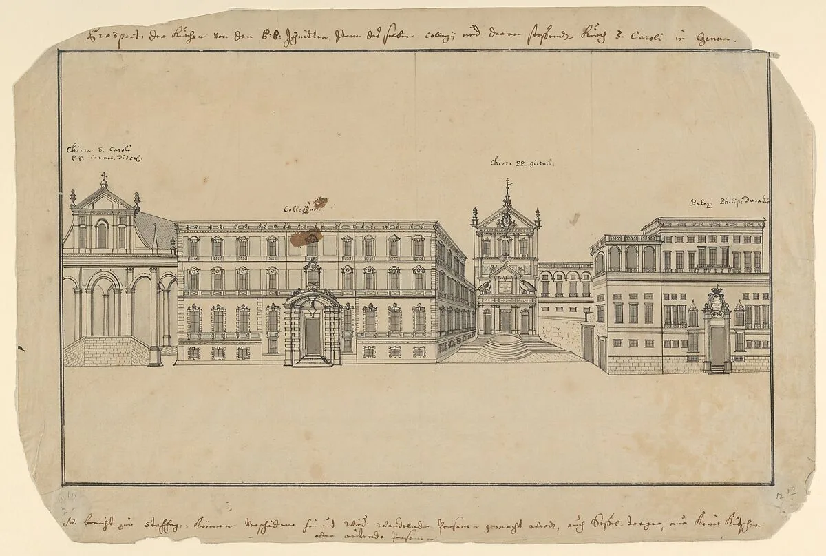 View of Via Balbi in Genoa — Anonymous, Italian