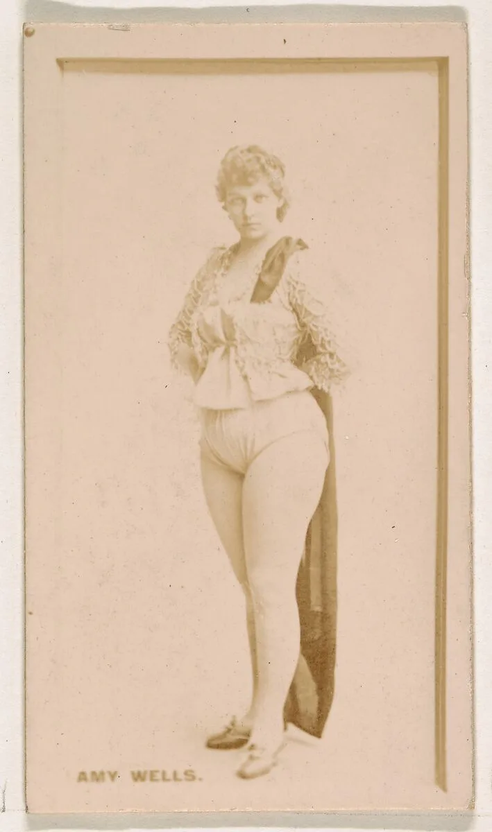 Amy Wells, from the Actresses series (N245) issued by Kinney Brothers to promote Sweet Caporal Cigarettes — Kinney Brothers Tobacco Company