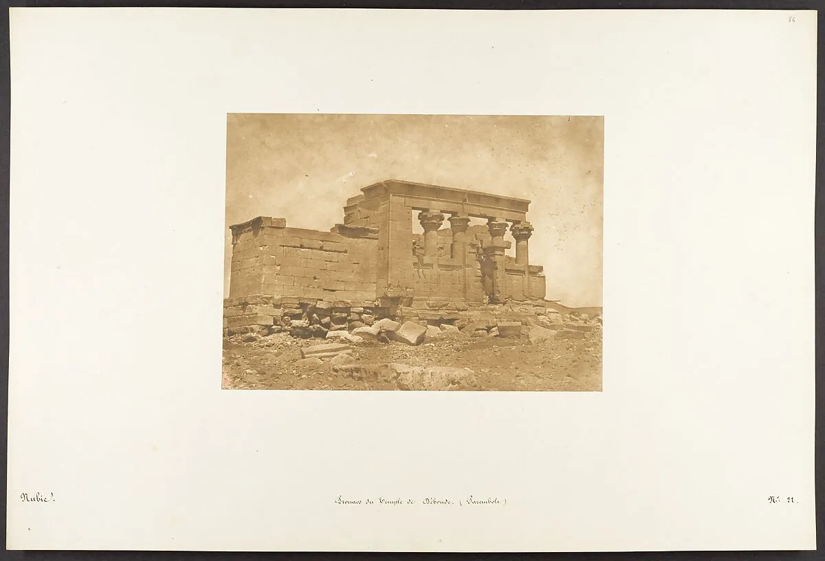 Pronaos du Temple de Déboude (Parembole) — Maxime Du Camp