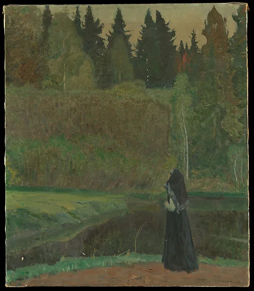 The Nightingale Sings — Mikhail Vasilievich Nesterov