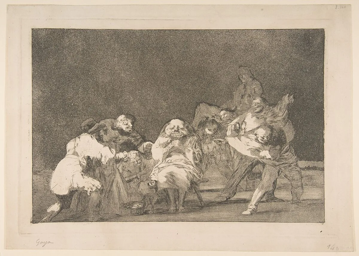 'Loyalty' from the 'Disparates' (Follies / Irrationalities) — Goya (Francisco de Goya y Lucientes)