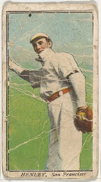 Henley, San Francisco, from the "Obak Baseball Players" set (T212), issued by the American Tobacco Company to promote Obak Mouthpiece Cigarettes — American Tobacco Company