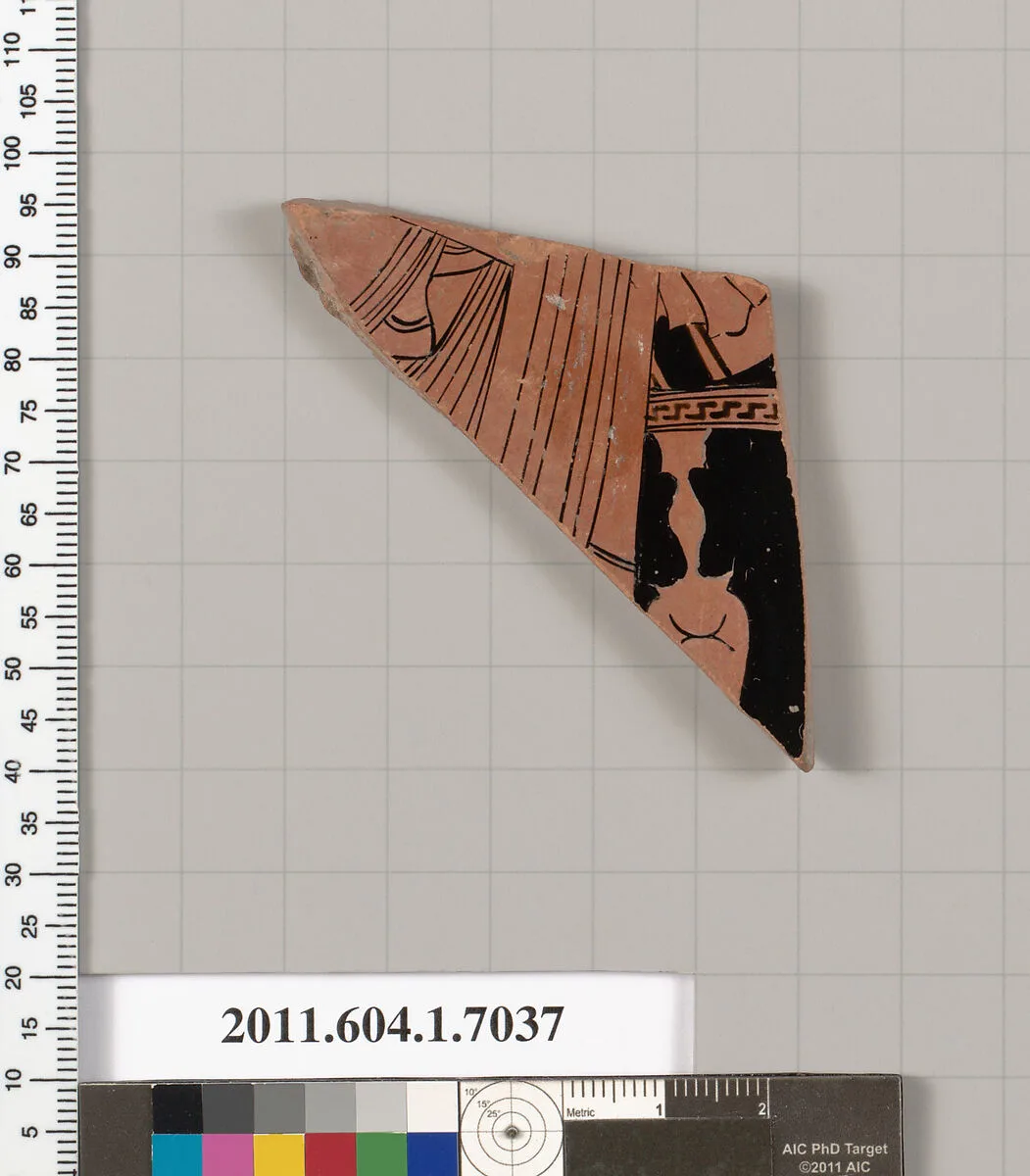 Terracotta fragment of a kylix (drinking cup) — Unknown