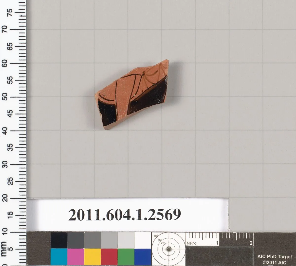 Terracotta fragment of a kylix (drinking cup) — Unknown