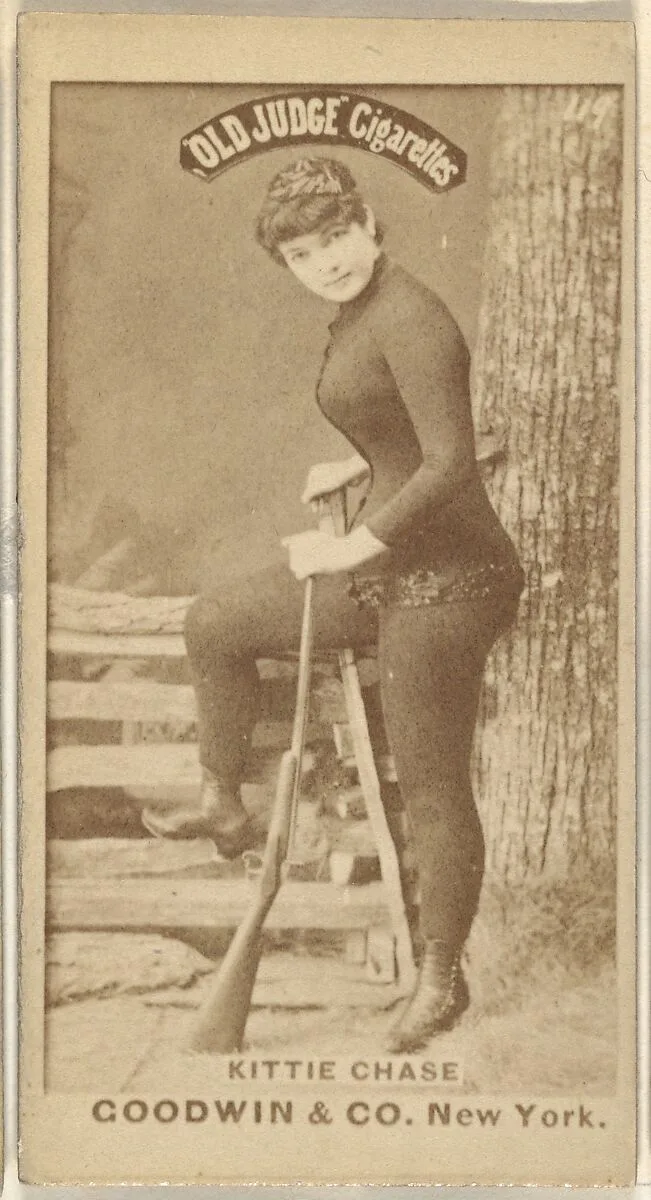 Kittie Chase, from the Actors and Actresses series (N171) for Old Judge Cigarettes — Goodwin & Company