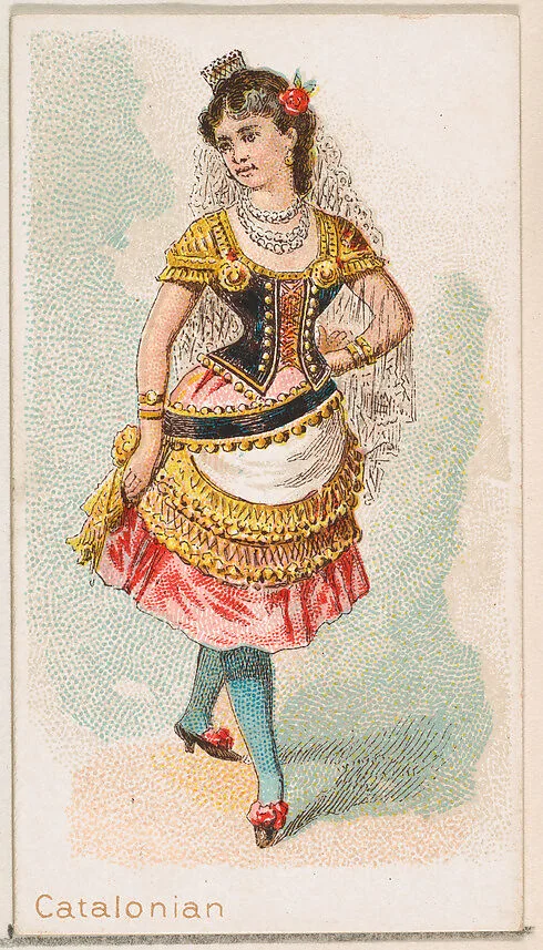 Catalonian Dancer, from the Dancing Women series (N186) issued by Wm. S. Kimball & Co. — William S. Kimball & Company