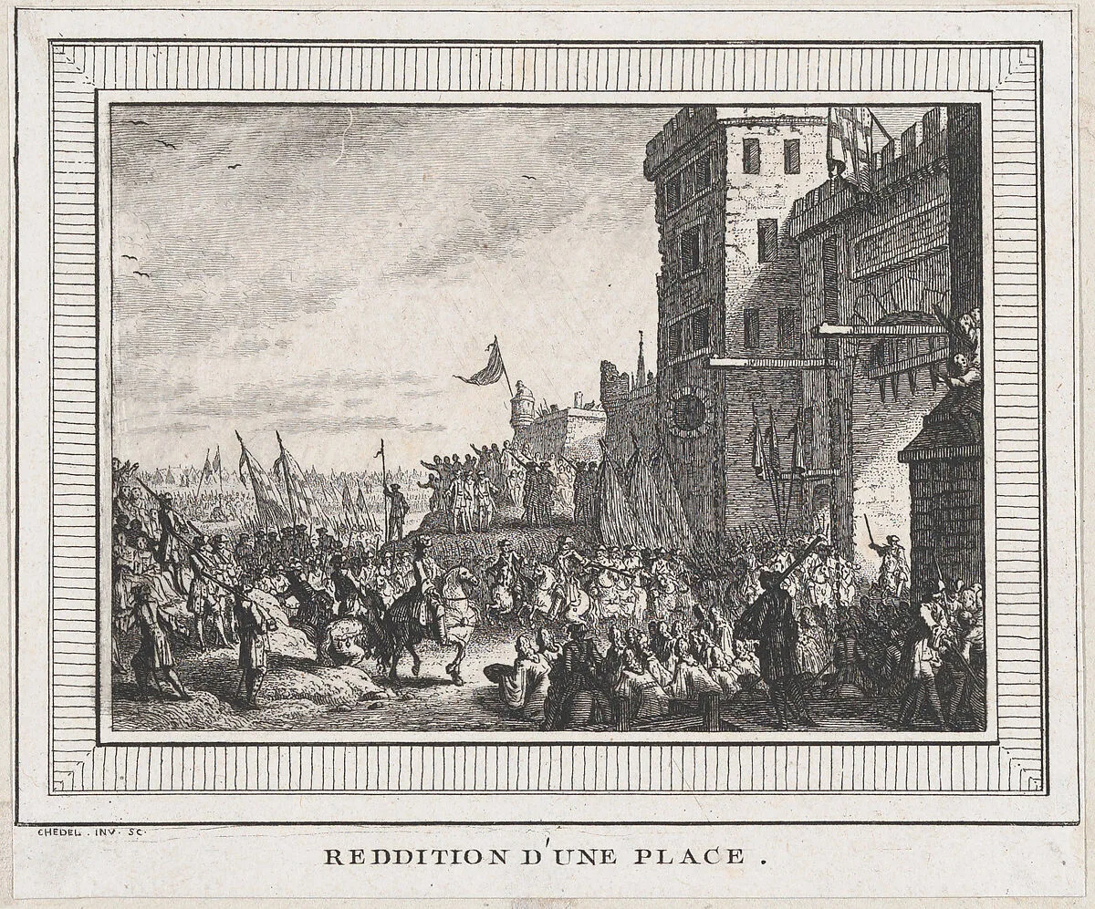 Reddition d'une place — Quentin Pierre Chedel