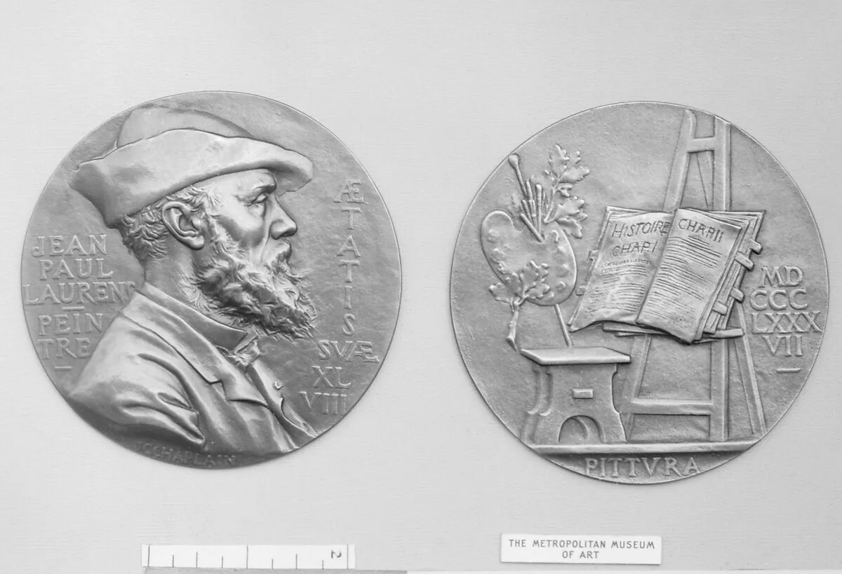 In honor of the history painter, Laurens — Jules-Clément Chaplain