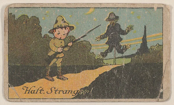 Halt Stranger! from Eggers comic cards (W607) — Unknown