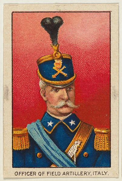 Officer of Field Artillery, Italy, from the Military series (T79) issued by the American Tobacco Company — American Tobacco Company