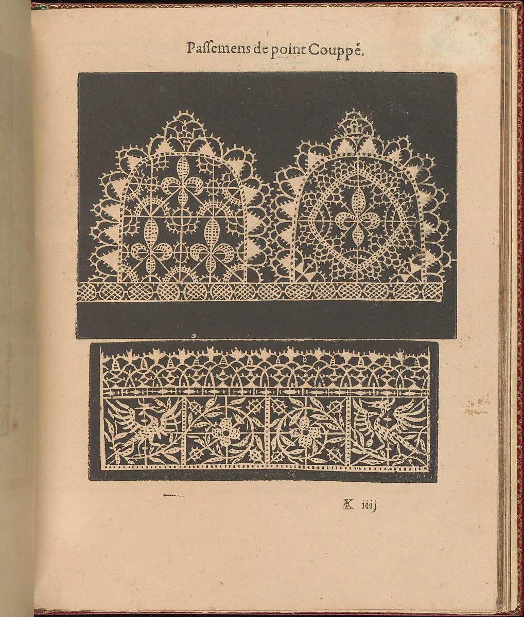 Les Singuliers et Nouveaux Portraicts... page 40 (recto) — Federico de Vinciolo|Jean Le Clerc|Henri III, King of France and Poland|Louise de Lorraine-Vaudemont|Chambolle-Duru