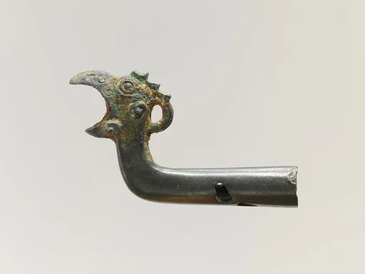 戰國 青銅鳥頭端飾|Bird-head finial