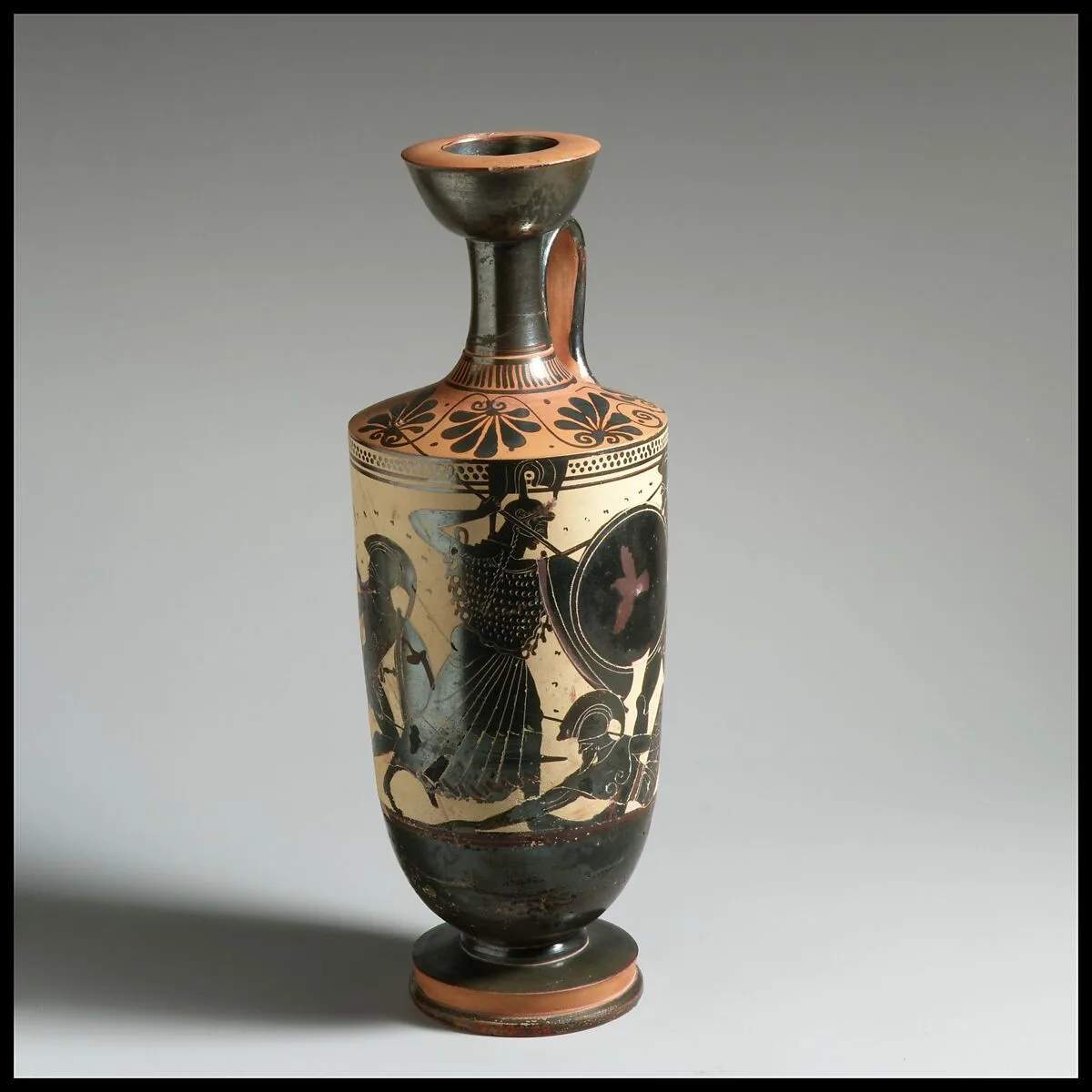 Terracotta lekythos (oil flask) — Athena Painter
