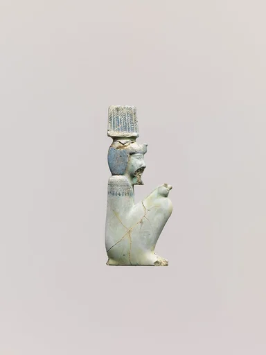 Inlay depicting the squatting god Anhur (Onuris) facing right
